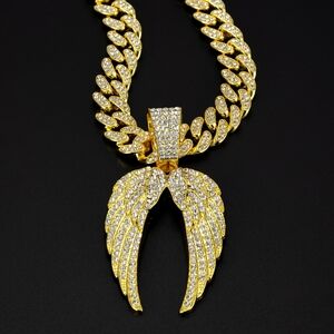 Alloy full drill wings pendant